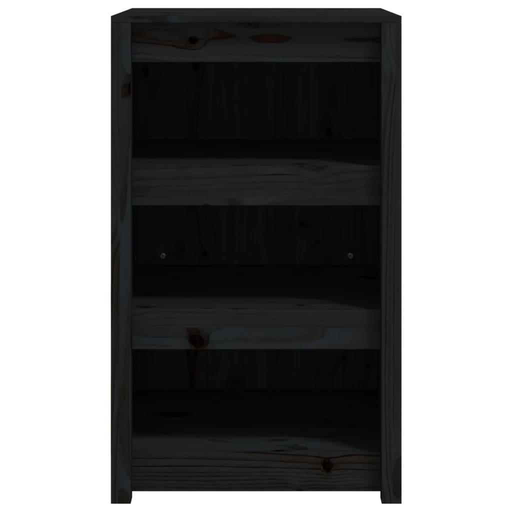 vidaXL Dulap bucătărie de exterior negru, 55x55x92 cm, lemn masiv pin vidaXL Dulap bucătărie de exterior negru, 55x55x92 cm, lemn masiv pin