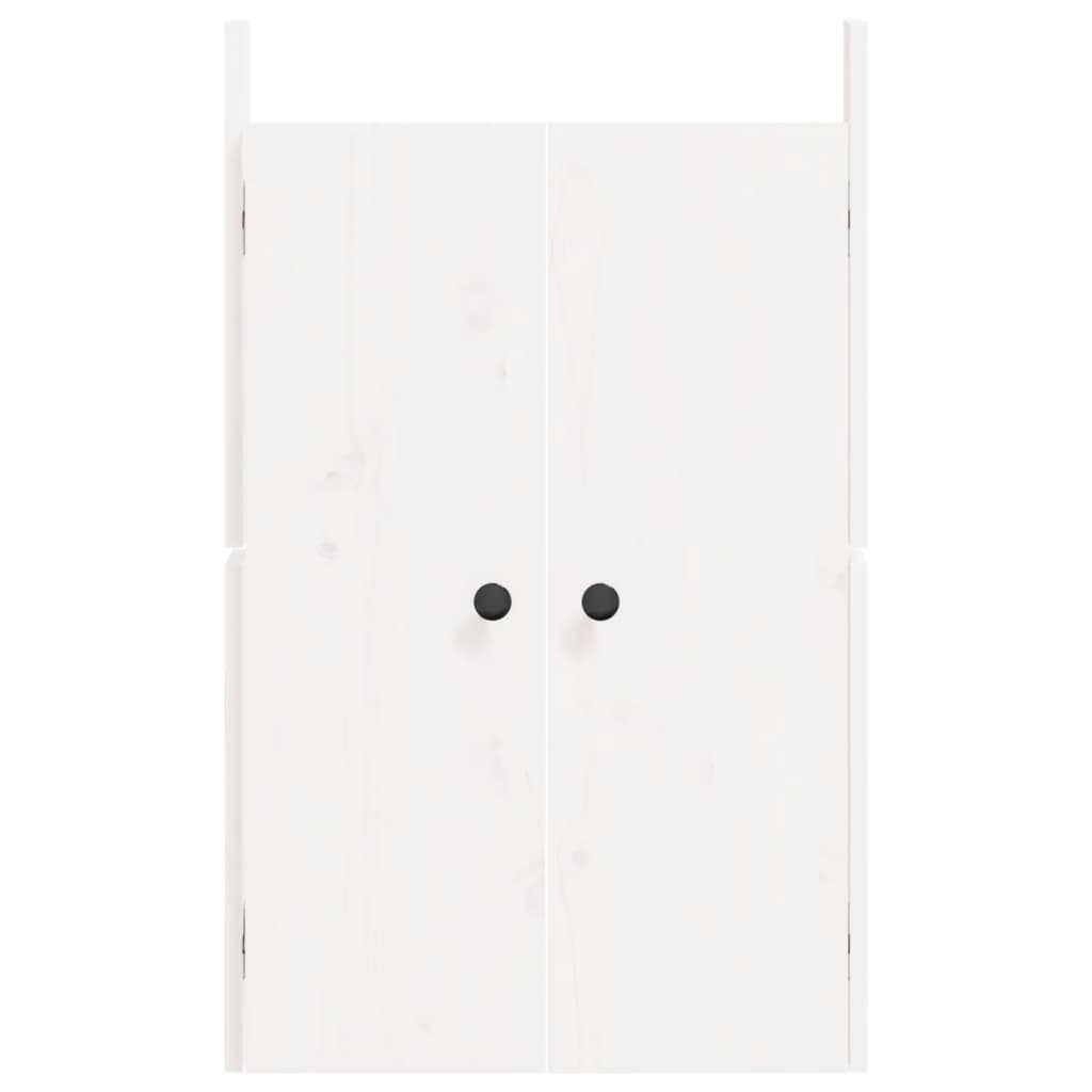 vidaXL Uși de bucătărie de exterior, alb, 50x9x82cm, lemn masiv de pin vidaXL Uși de bucătărie de exterior, alb, 50x9x82cm, lemn masiv de pin