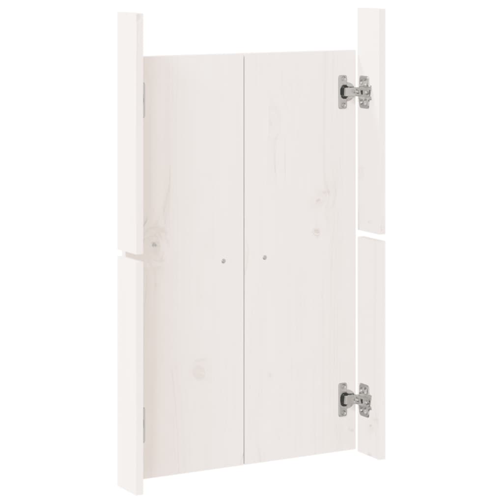 vidaXL Uși de bucătărie de exterior, alb, 50x9x82cm, lemn masiv de pin vidaXL Uși de bucătărie de exterior, alb, 50x9x82cm, lemn masiv de pin