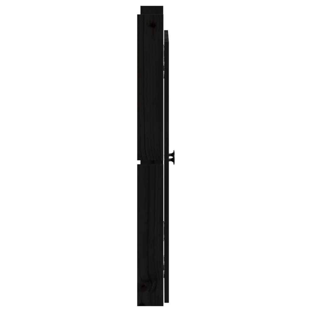 vidaXL Uși de bucătărie de exterior, negru, 50x9x82 cm, lemn masiv pin vidaXL Uși de bucătărie de exterior, negru, 50x9x82 cm, lemn masiv pin