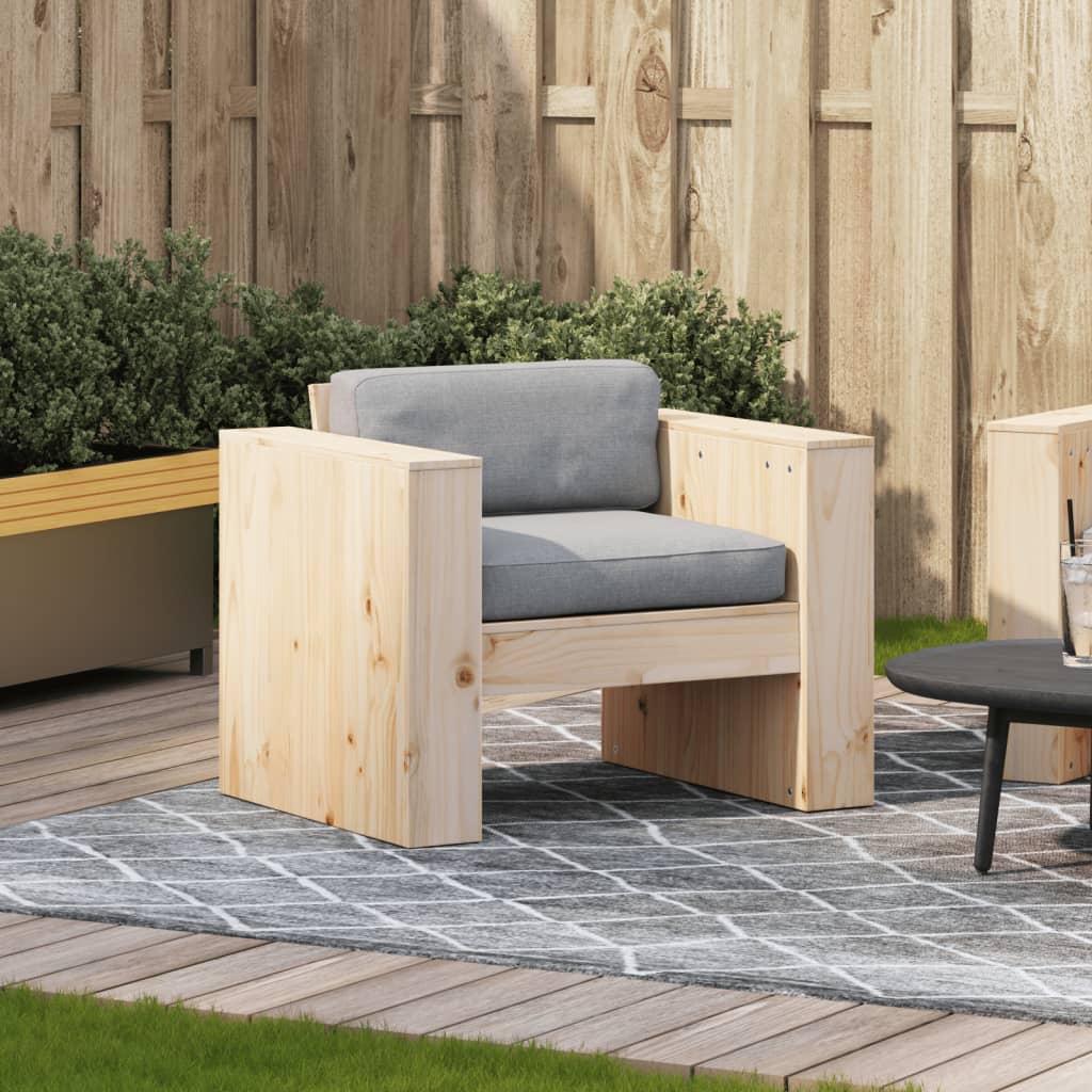 vidaXL Canapea de grădină, 79x60x62 cm, lemn masiv pin vidaXL Canapea de grădină, 79x60x62 cm, lemn masiv pin