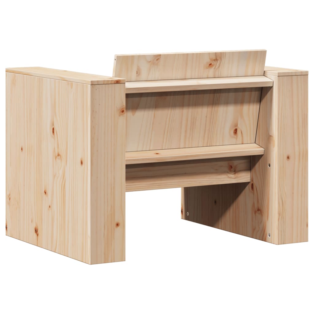 vidaXL Canapea de grădină, 79x60x62 cm, lemn masiv pin vidaXL Canapea de grădină, 79x60x62 cm, lemn masiv pin
