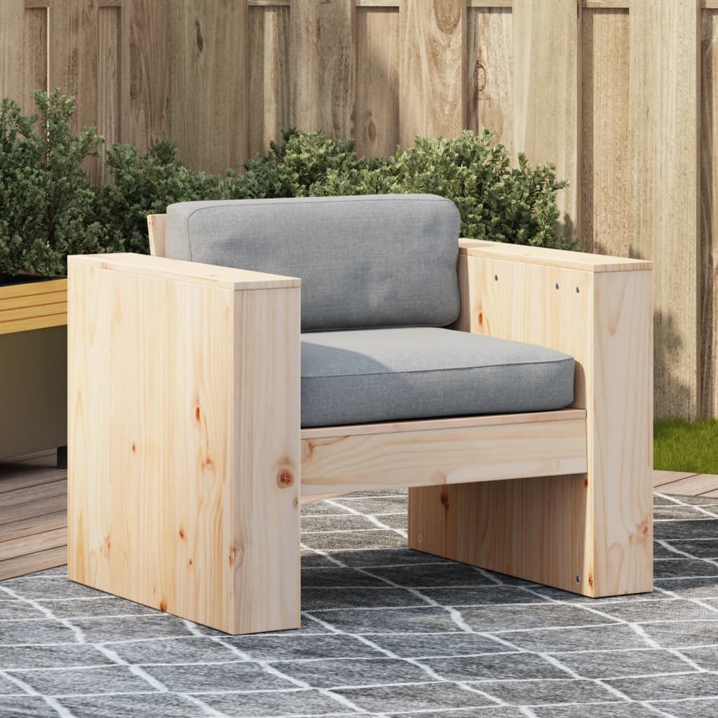 vidaXL Canapea de grădină, 79x60x62 cm, lemn masiv pin vidaXL Canapea de grădină, 79x60x62 cm, lemn masiv pin