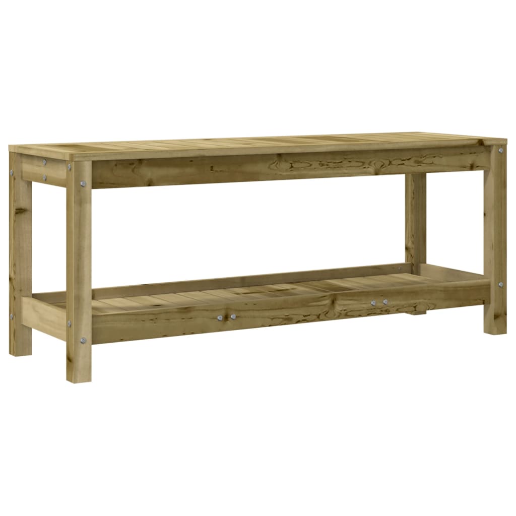 vidaXL Bancă de grădină, 108x35x45 cm, lemn masiv de pin tratat vidaXL Bancă de grădină, 108x35x45 cm, lemn masiv de pin tratat