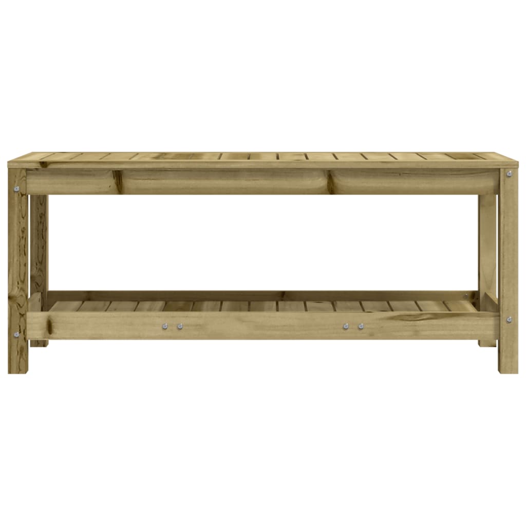vidaXL Bancă de grădină, 108x35x45 cm, lemn masiv de pin tratat vidaXL Bancă de grădină, 108x35x45 cm, lemn masiv de pin tratat