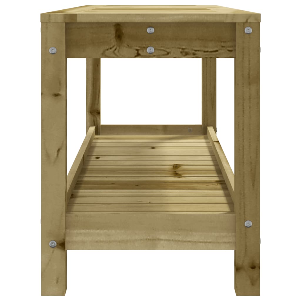 vidaXL Bancă de grădină, 108x35x45 cm, lemn masiv de pin tratat vidaXL Bancă de grădină, 108x35x45 cm, lemn masiv de pin tratat