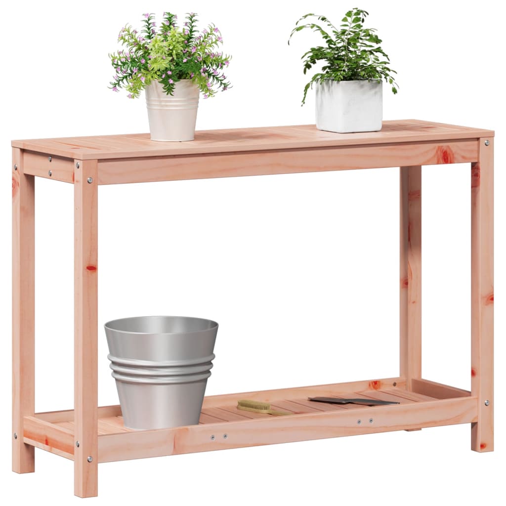 vidaXL Masă de plantare cu raft, 108x35x75 cm, lemn masiv douglas vidaXL Masă de plantare cu raft, 108x35x75 cm, lemn masiv douglas