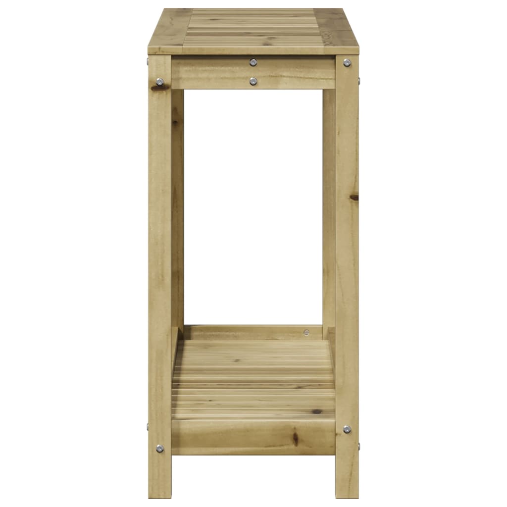 vidaXL Masă de plantare cu raft, 108x35x75 cm, lemn de pin tratat vidaXL Masă de plantare cu raft, 108x35x75 cm, lemn de pin tratat