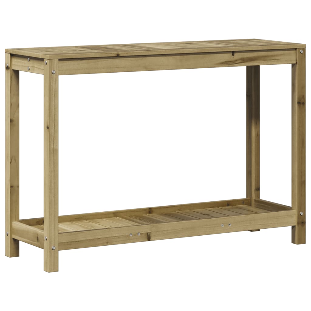 vidaXL Masă de plantare cu raft, 108x35x75 cm, lemn de pin tratat vidaXL Masă de plantare cu raft, 108x35x75 cm, lemn de pin tratat