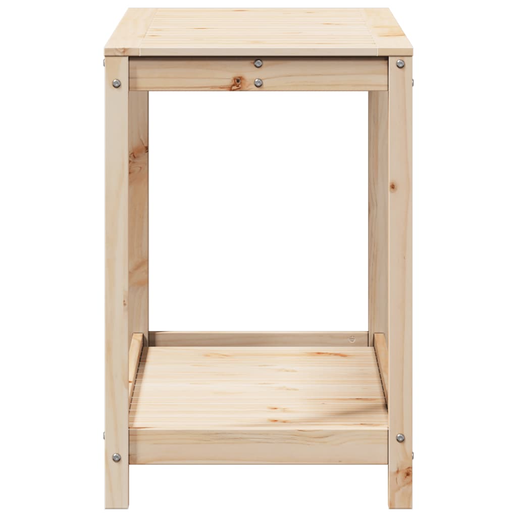 vidaXL Masă de plantare cu poliță, 108x50x75 cm, lemn masiv de pin vidaXL Masă de plantare cu poliță, 108x50x75 cm, lemn masiv de pin