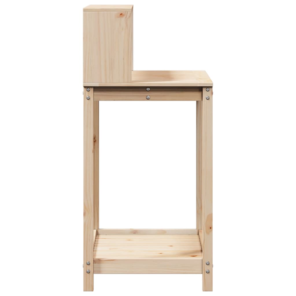 vidaXL Masă de plantare cu rafturi, 82,5x50x109,5 cm, lemn masiv pin vidaXL Masă de plantare cu rafturi, 82,5x50x109,5 cm, lemn masiv pin