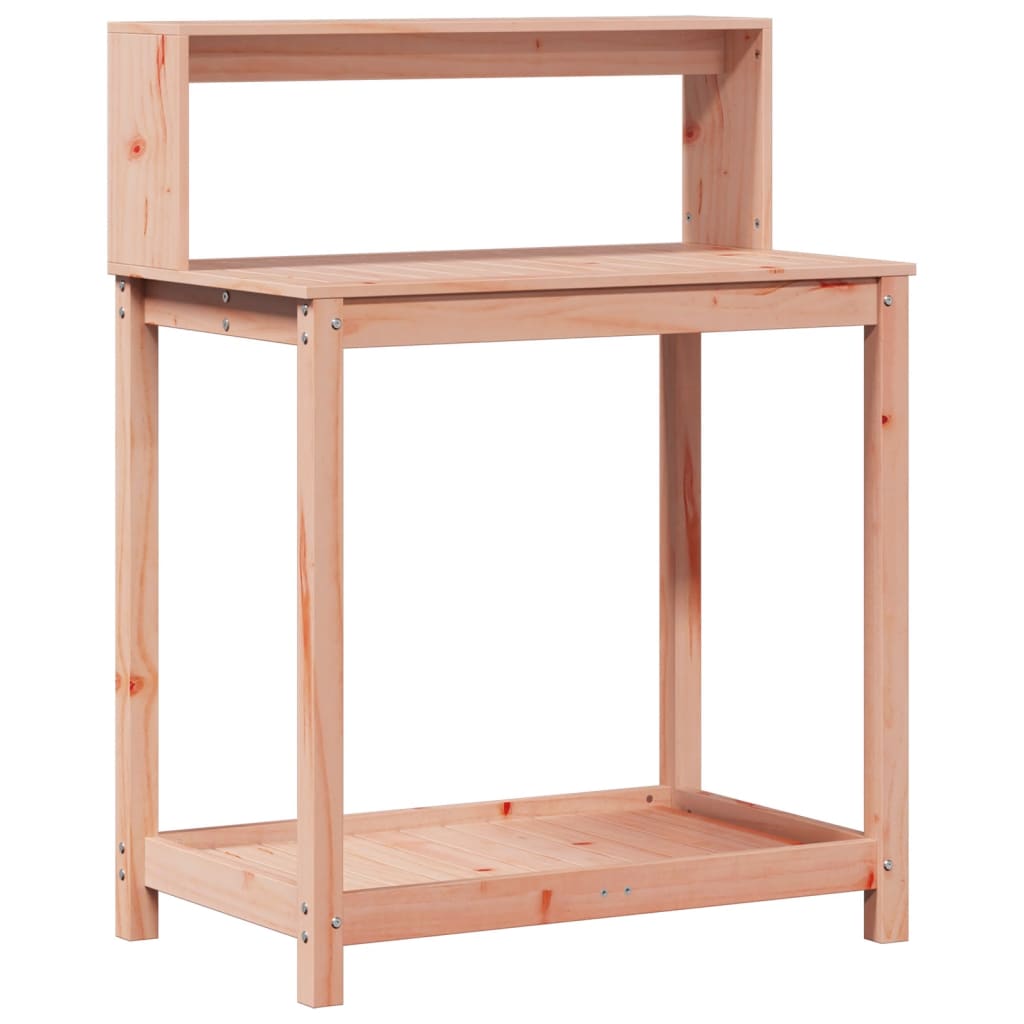 vidaXL Masă de plantare cu rafturi 82,5x50x109,5 cm lemn masiv douglas vidaXL Masă de plantare cu rafturi 82,5x50x109,5 cm lemn masiv douglas