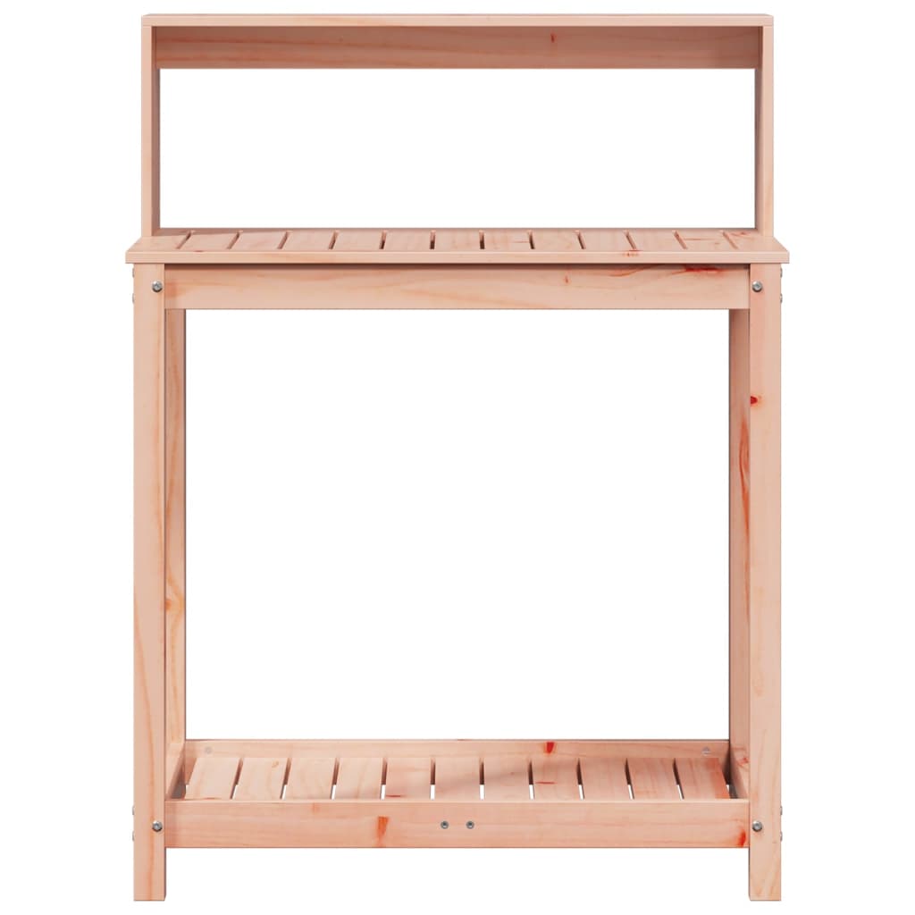 vidaXL Masă de plantare cu rafturi 82,5x50x109,5 cm lemn masiv douglas vidaXL Masă de plantare cu rafturi 82,5x50x109,5 cm lemn masiv douglas