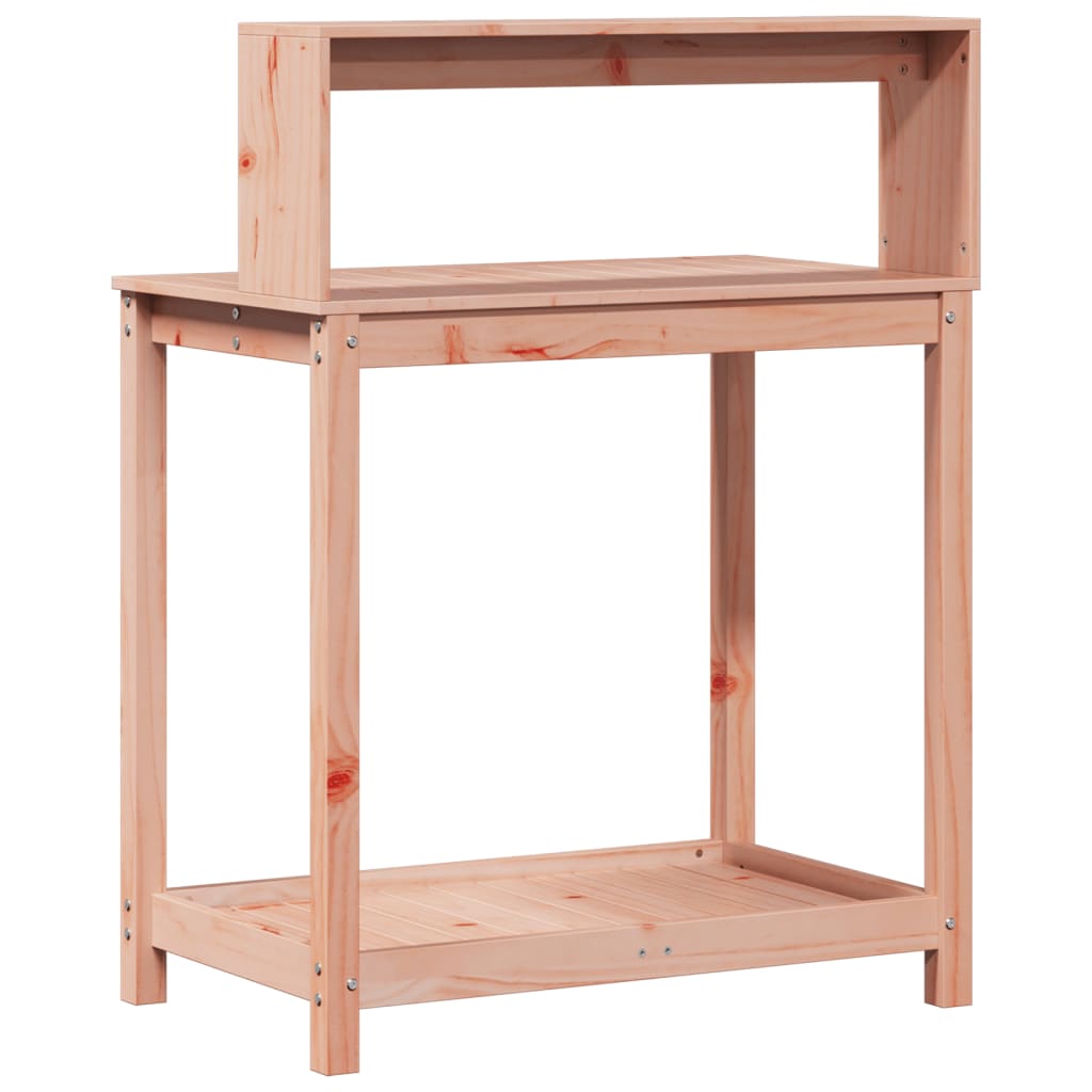 vidaXL Masă de plantare cu rafturi 82,5x50x109,5 cm lemn masiv douglas vidaXL Masă de plantare cu rafturi 82,5x50x109,5 cm lemn masiv douglas