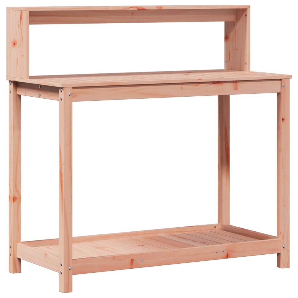 vidaXL Masă de plantare cu rafturi 108x50x109,5 cm lemn masiv douglas vidaXL Masă de plantare cu rafturi 108x50x109,5 cm lemn masiv douglas