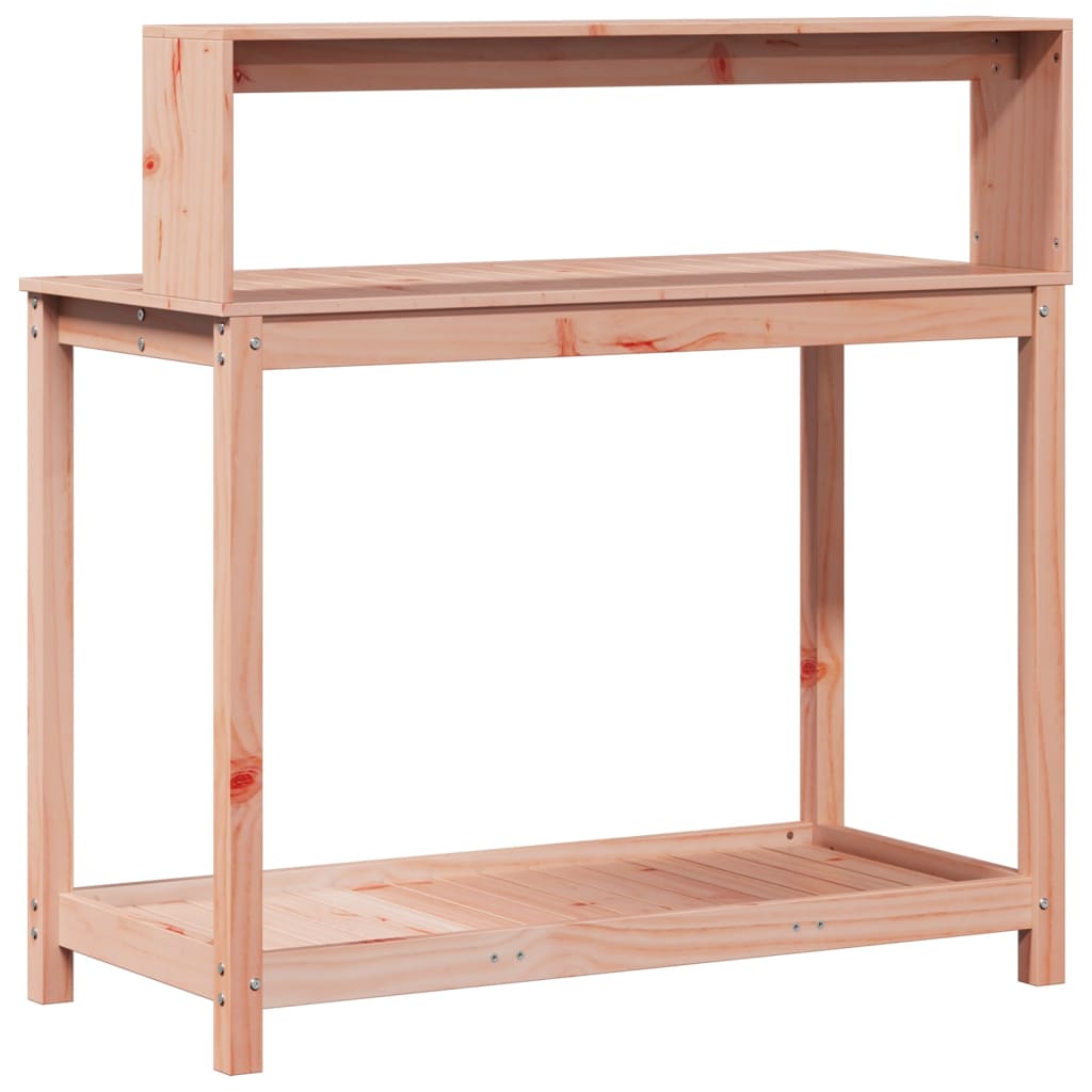 vidaXL Masă de plantare cu rafturi 108x50x109,5 cm lemn masiv douglas vidaXL Masă de plantare cu rafturi 108x50x109,5 cm lemn masiv douglas