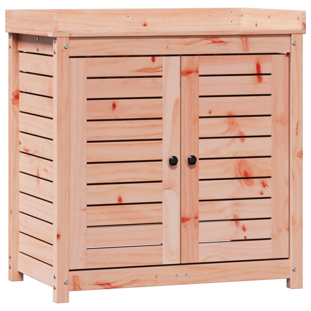 vidaXL Masă de plantare cu rafturi 82,5x50x86,5 cm lemn masiv douglas vidaXL Masă de plantare cu rafturi 82,5x50x86,5 cm lemn masiv douglas