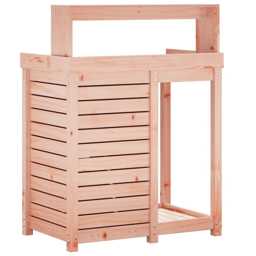 vidaXL Masă de plantare cu rafturi 82,5x50x109,5 cm lemn masiv douglas vidaXL Masă de plantare cu rafturi 82,5x50x109,5 cm lemn masiv douglas