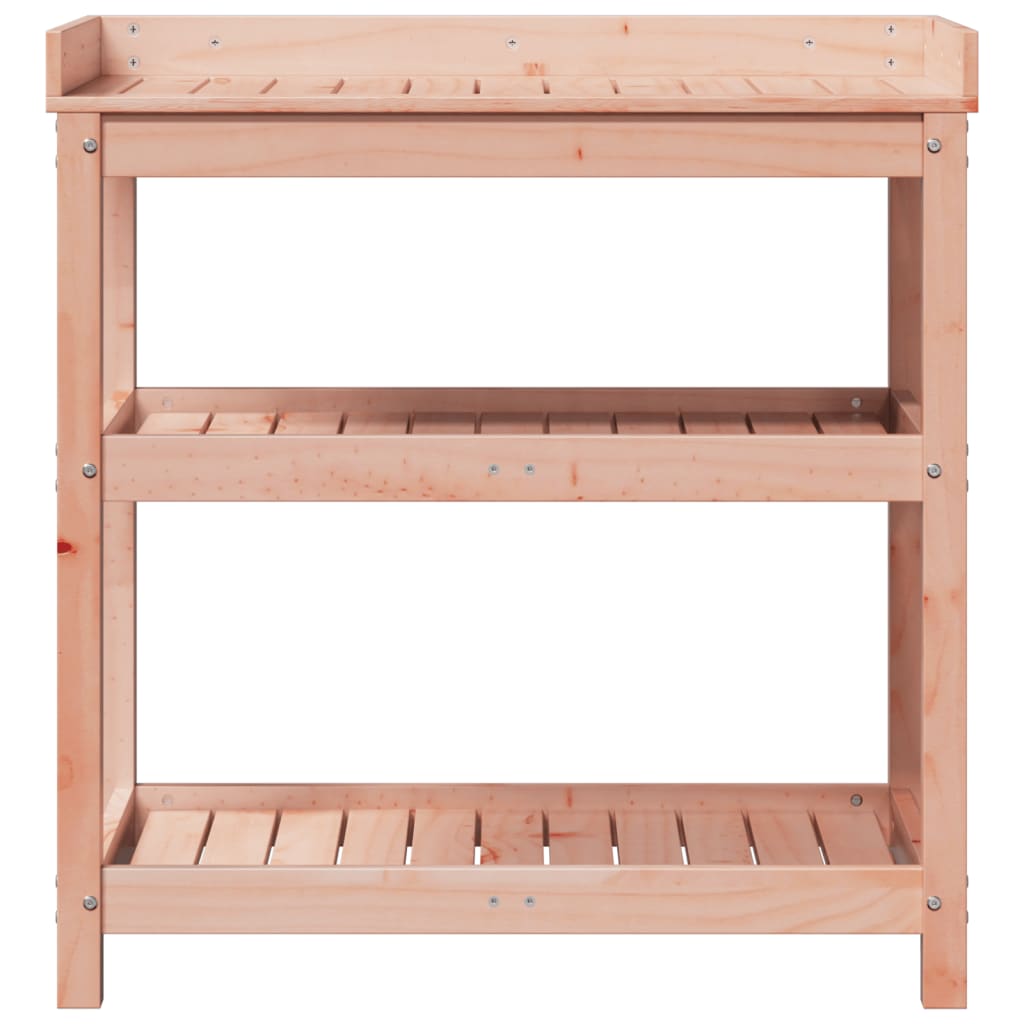 vidaXL Masă de plantare cu rafturi 82,5x45x86,5 cm lemn masiv douglas