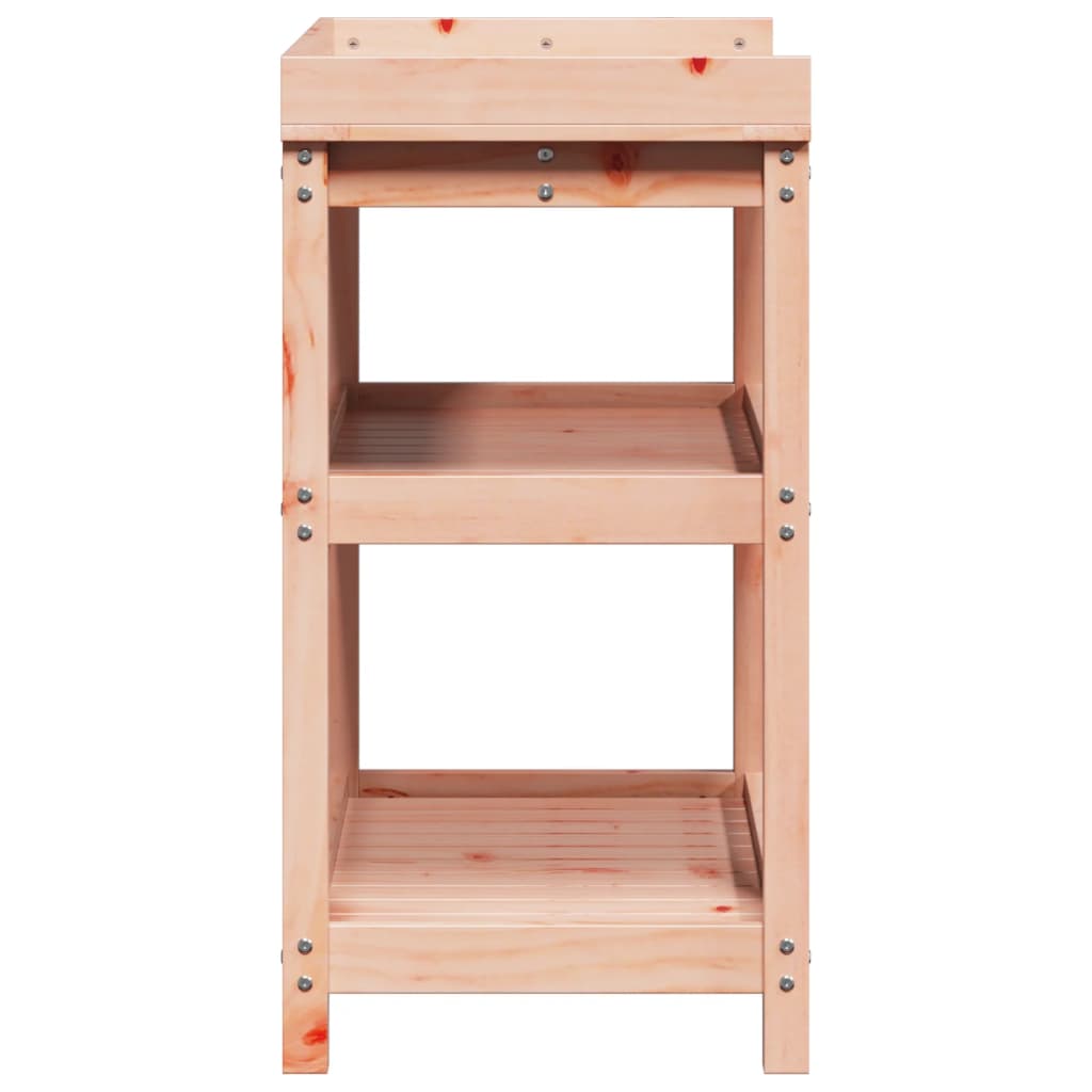 vidaXL Masă de plantare cu rafturi 82,5x45x86,5 cm lemn masiv douglas