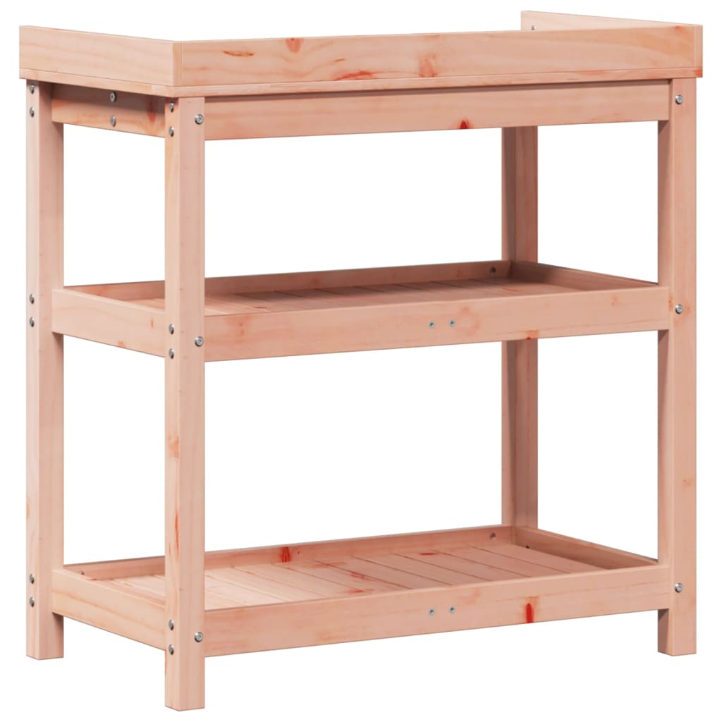 vidaXL Masă de plantare cu rafturi 82,5x45x86,5 cm lemn masiv douglas
