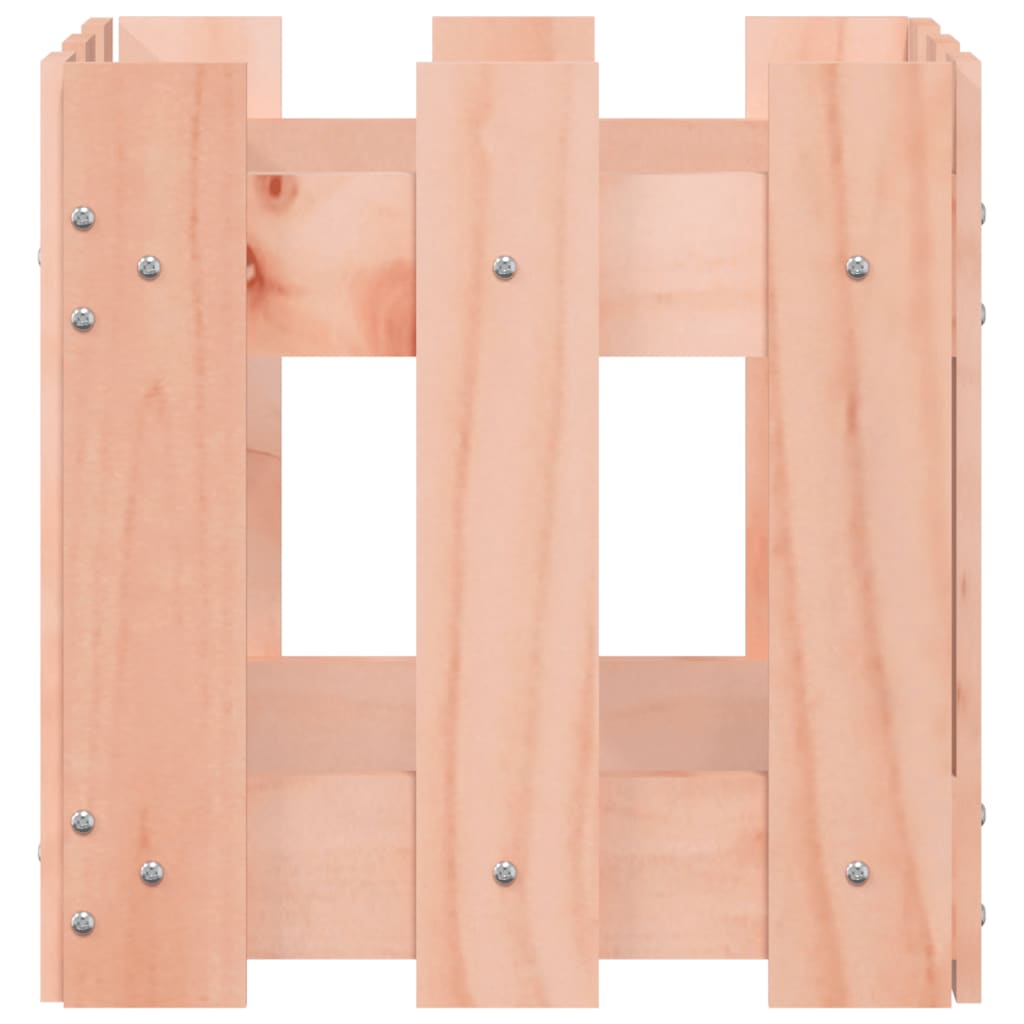 vidaXL Jardinieră grădină design gard, 30x30x30 cm, lemn masiv douglas