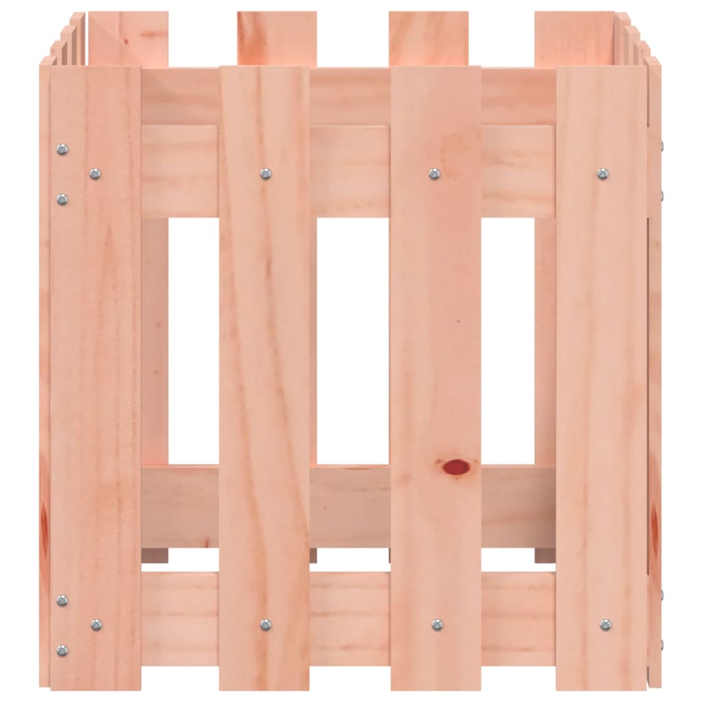 vidaXL Jardinieră grădină design gard, 40x40x40 cm, lemn masiv douglas vidaXL Jardinieră grădină design gard, 40x40x40 cm, lemn masiv douglas