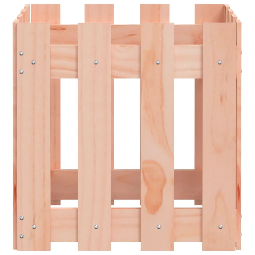 vidaXL Jardinieră grădină design gard, 40x40x40 cm, lemn masiv douglas vidaXL Jardinieră grădină design gard, 40x40x40 cm, lemn masiv douglas