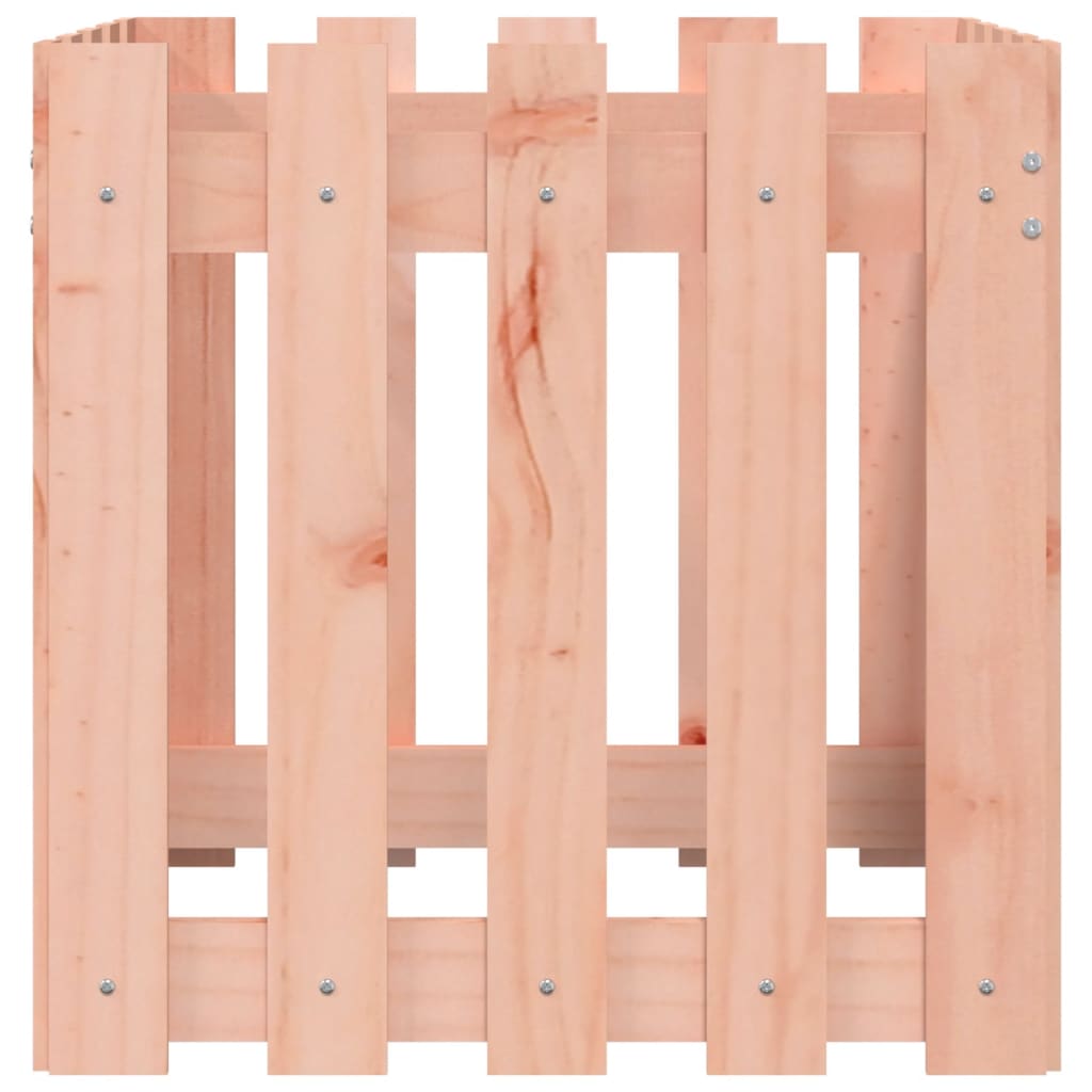vidaXL Jardinieră grădină design gard, 50x50x50 cm, lemn masiv douglas