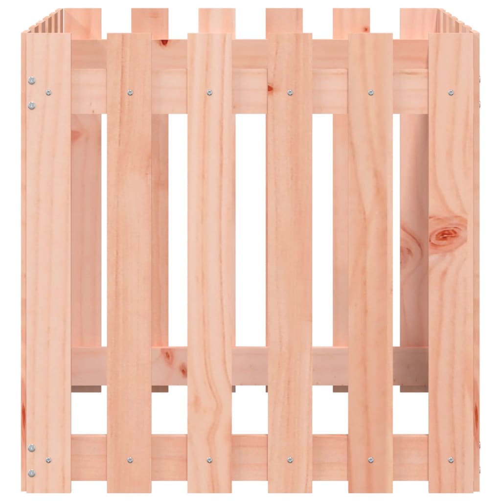 vidaXL Jardinieră grădină design gard, 60x60x60 cm, lemn masiv douglas
