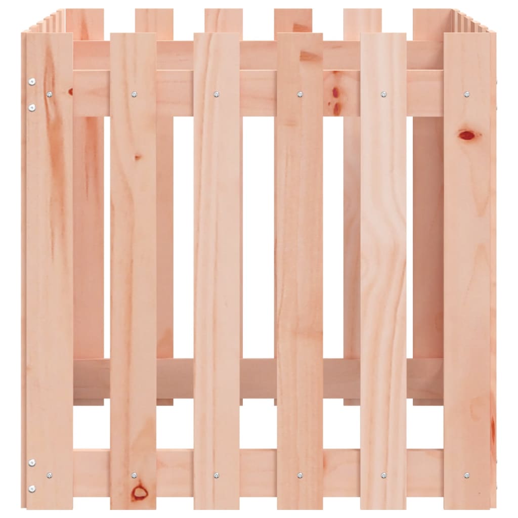 vidaXL Jardinieră grădină design gard, 60x60x60 cm, lemn masiv douglas