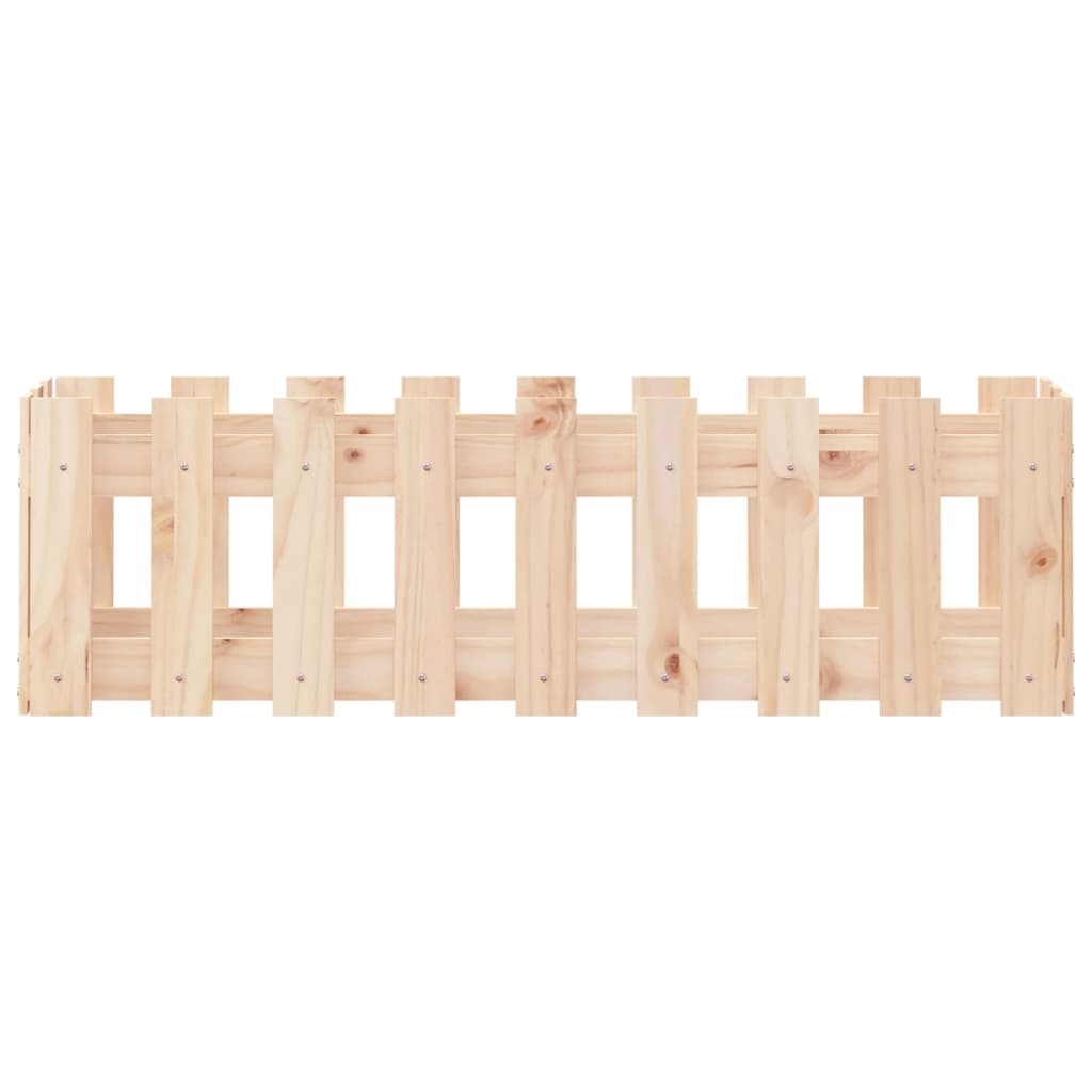 vidaXL Pat înălțat grădină design gard 100x30x30 cm lemn de pin tratat