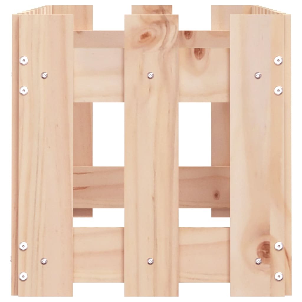 vidaXL Pat înălțat grădină design gard 100x30x30 cm lemn de pin tratat