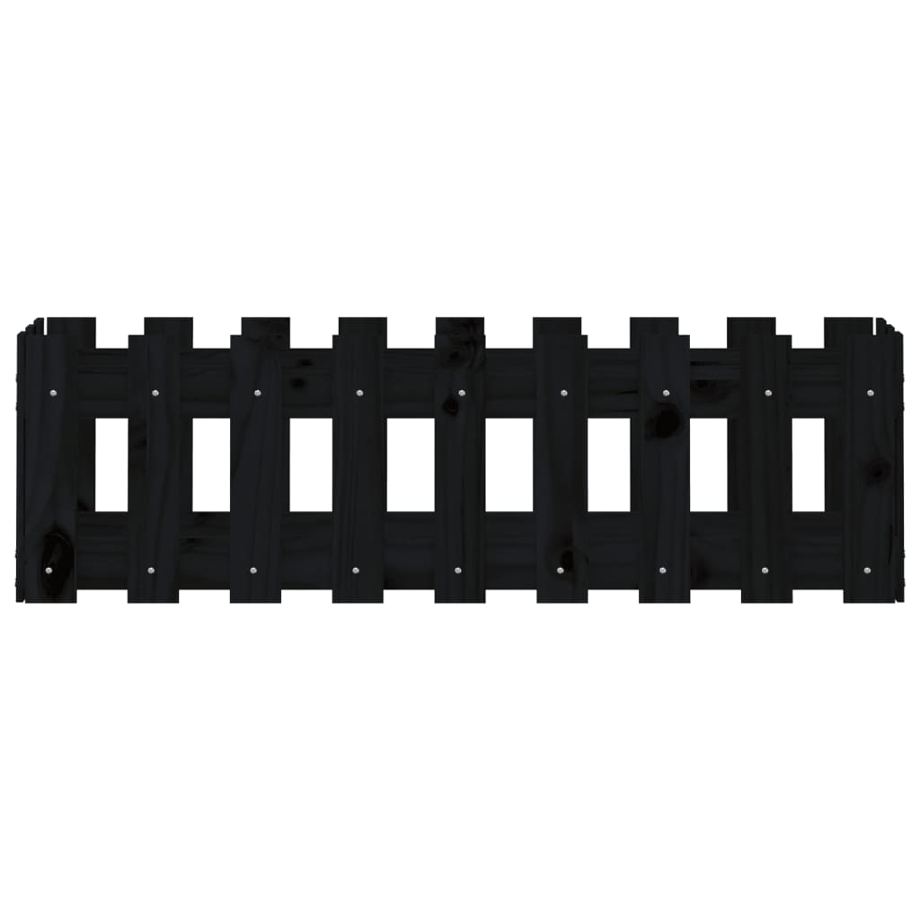 vidaXL Pat înălțat grădină design gard 100x30x30 cm lemn de pin tratat