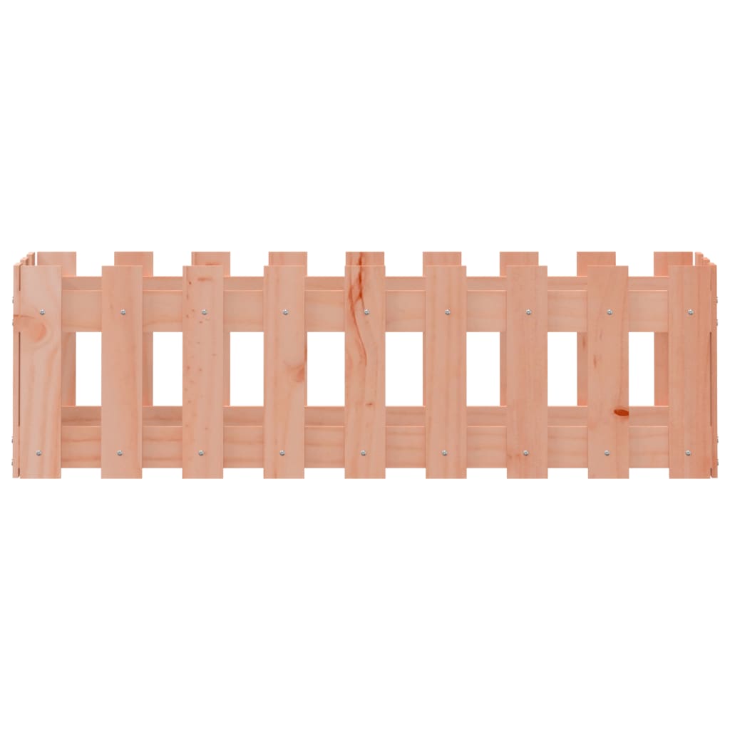 vidaXL Pat înălțat grădină cu design gard 100x30x30 cm lemn douglas vidaXL Pat înălțat grădină cu design gard 100x30x30 cm lemn douglas