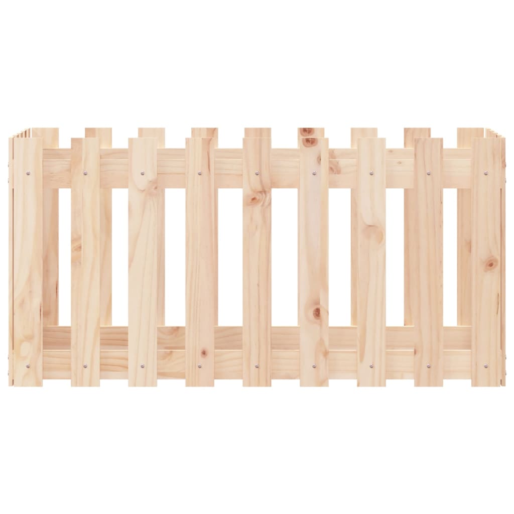 vidaXL Pat înălțat grădină design gard 100x50x50 cm lemn de pin tratat