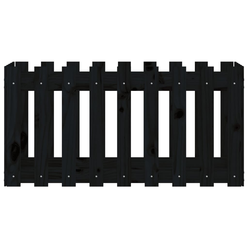 vidaXL Pat înălțat grădină design gard 100x50x50 cm lemn de pin tratat