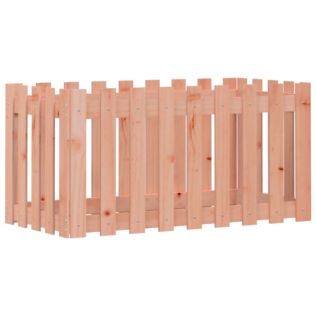 vidaXL Pat înălțat grădină cu design gard 100x50x50 cm lemn douglas