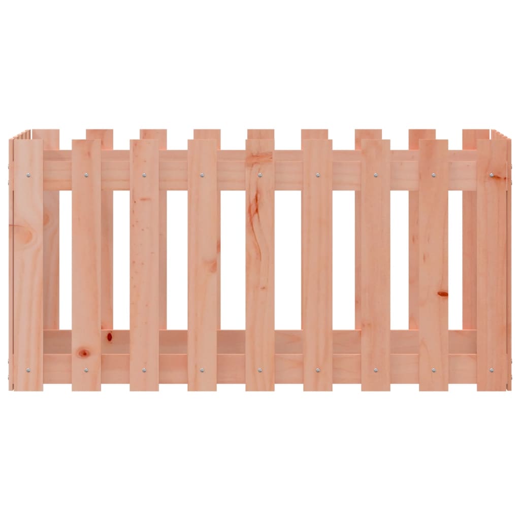 vidaXL Pat înălțat grădină cu design gard 100x50x50 cm lemn douglas