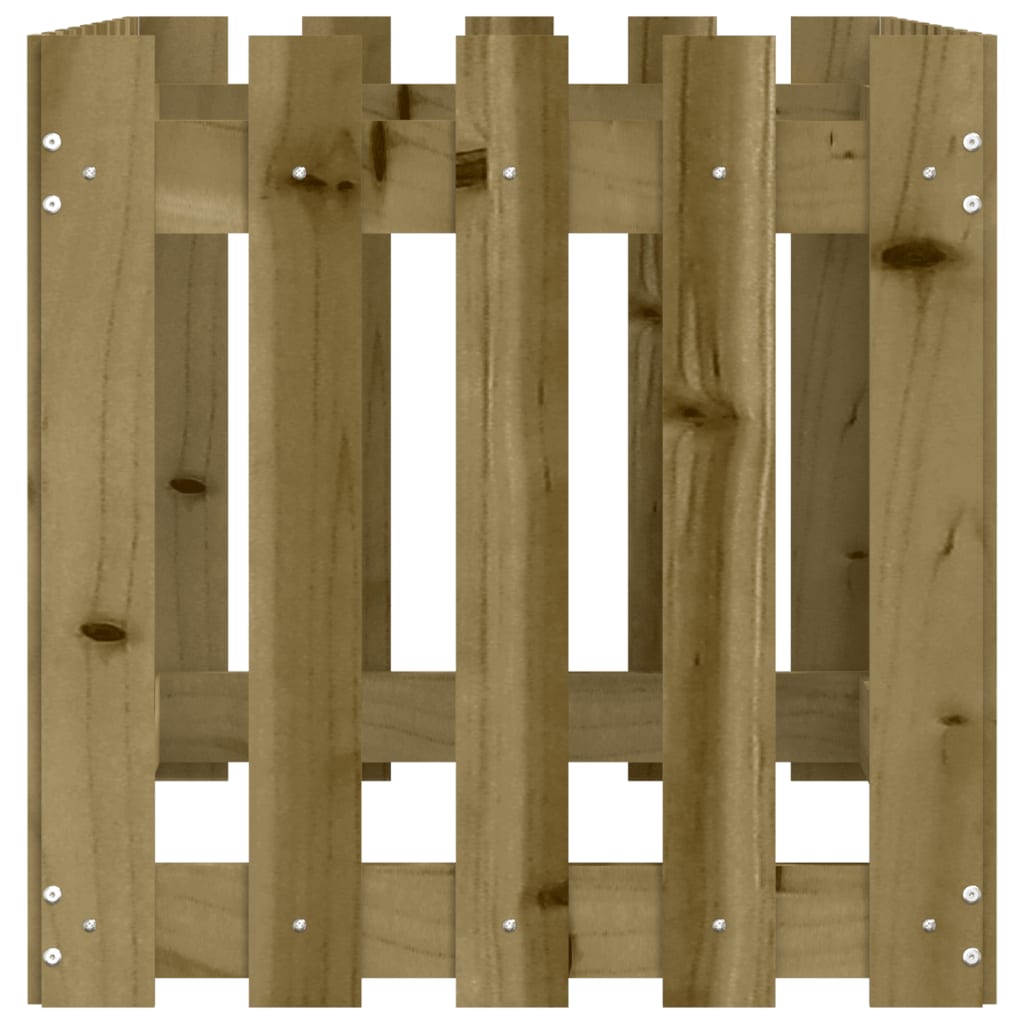 vidaXL Pat înălțat grădină design gard 100x50x50 cm lemn impregnat pin