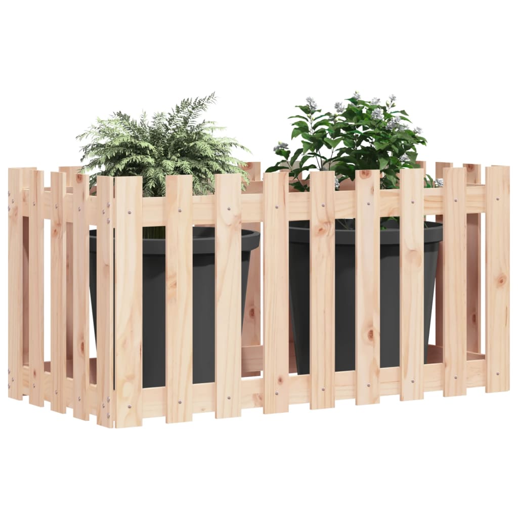 vidaXL Pat înălțat grădină design gard 100x50x70 cm lemn impregnat pin