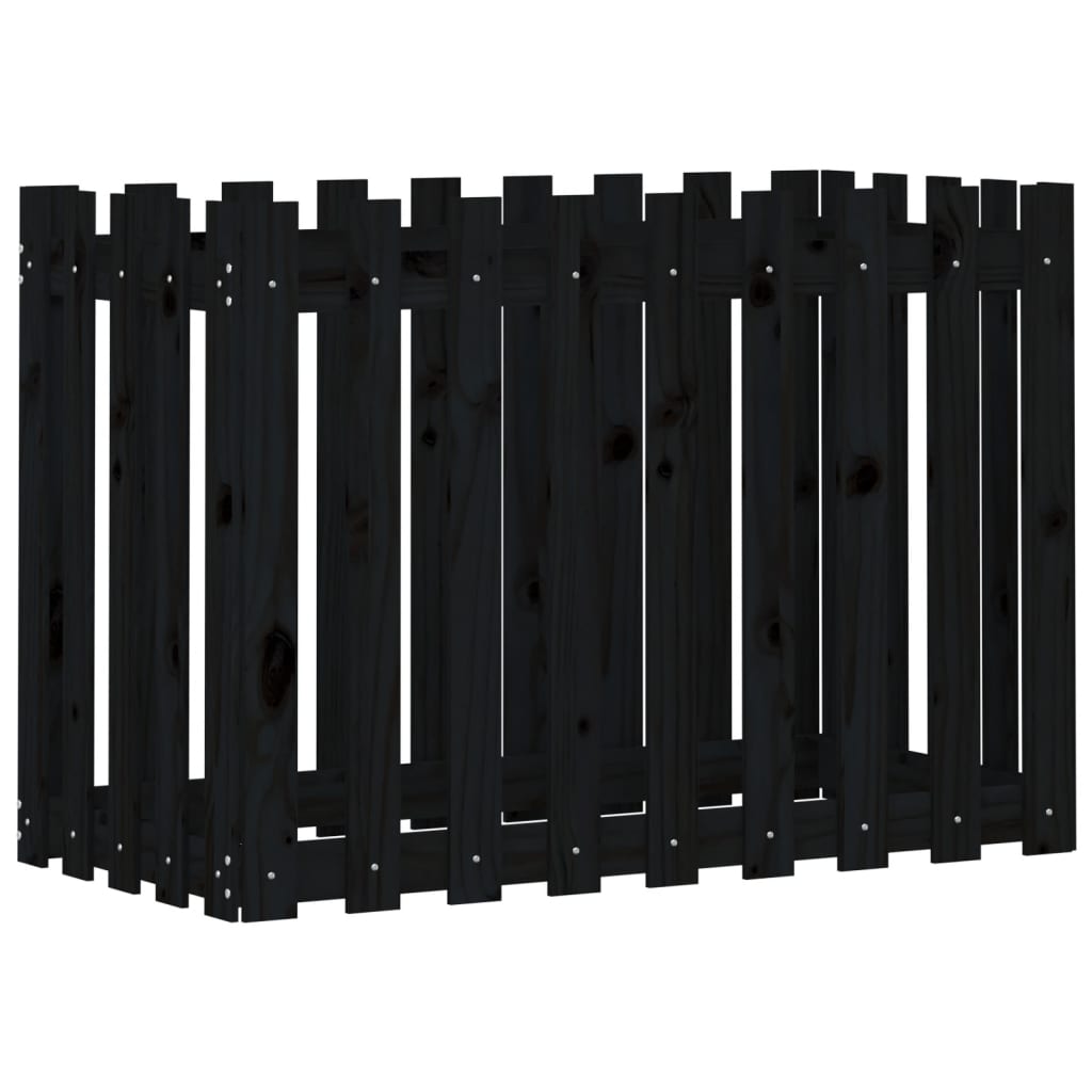 vidaXL Pat înălțat grădină design gard 100x50x70 cm lemn de pin tratat