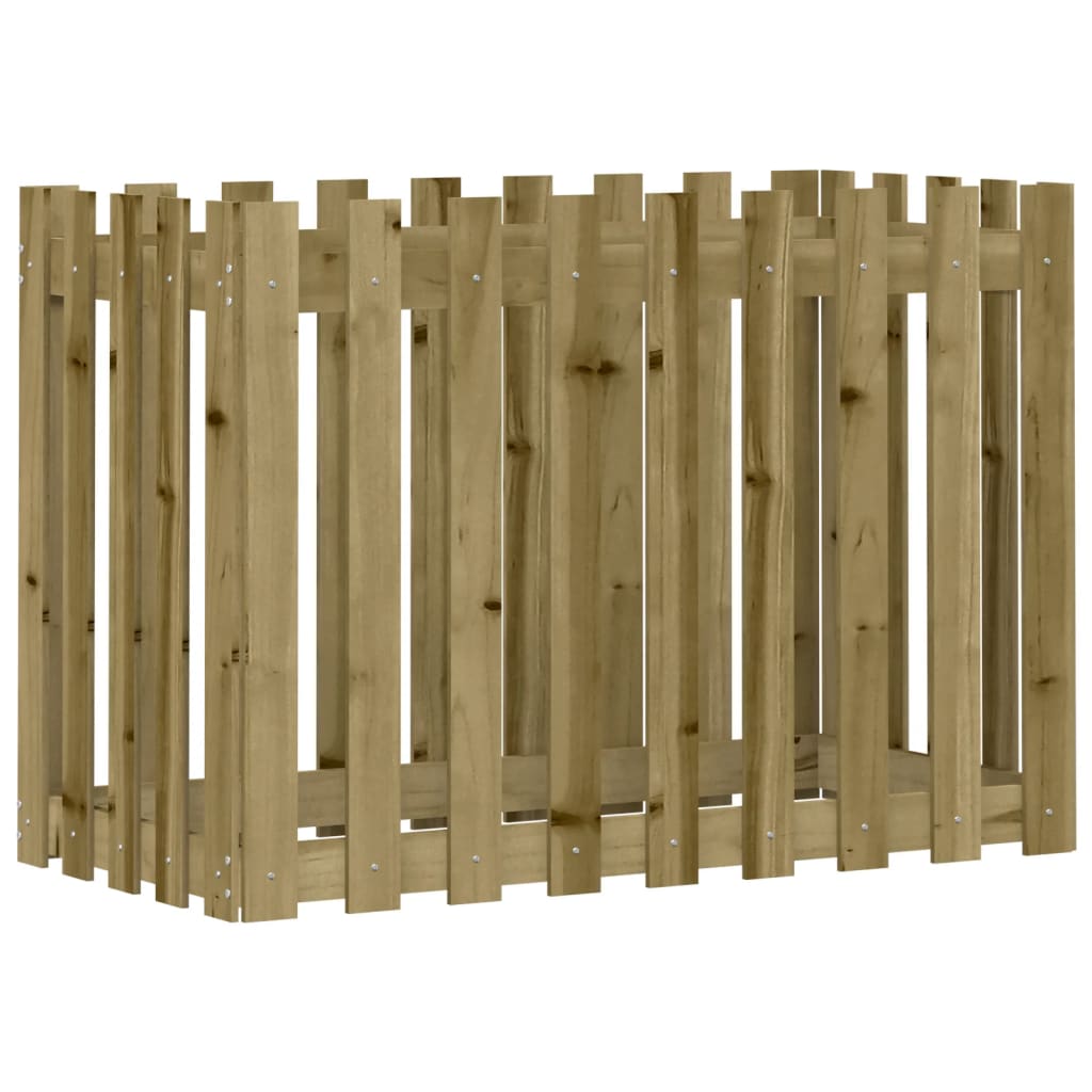 vidaXL Pat înălțat grădină design gard 100x50x70 cm lemn impregnat pin
