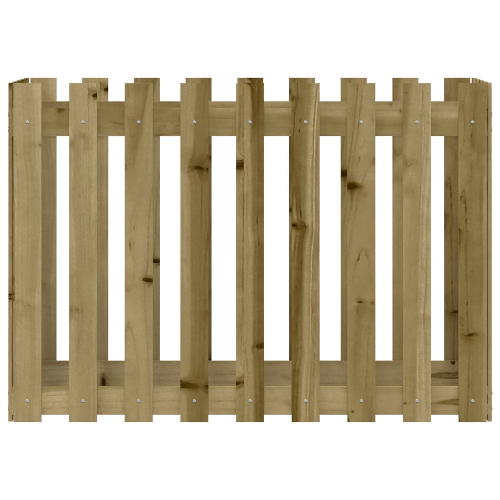 vidaXL Pat înălțat grădină design gard 100x50x70 cm lemn impregnat pin