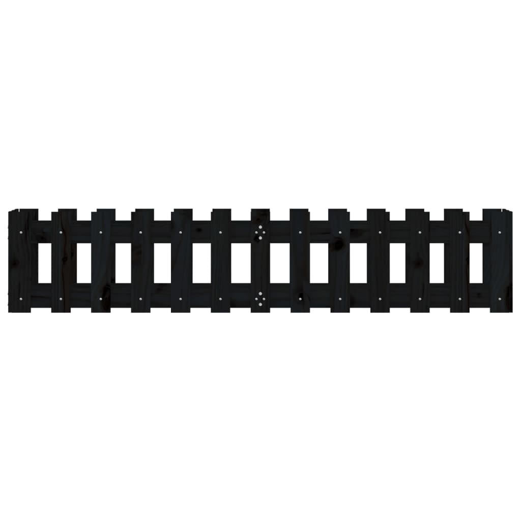 vidaXL Pat înălțat grădină design gard 150x30x30 cm lemn de pin tratat