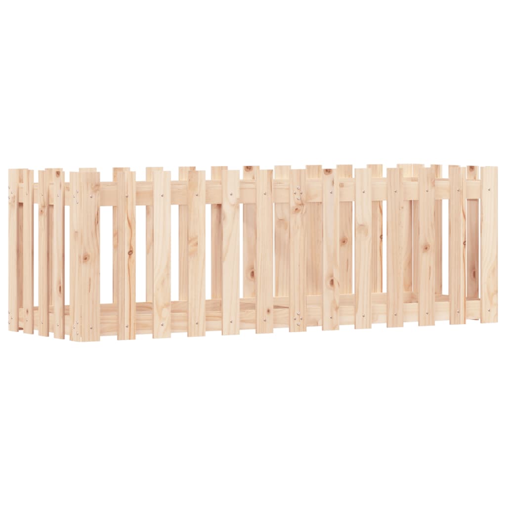 vidaXL Pat înălțat grădină design gard 150x50x50 cm lemn de pin tratat