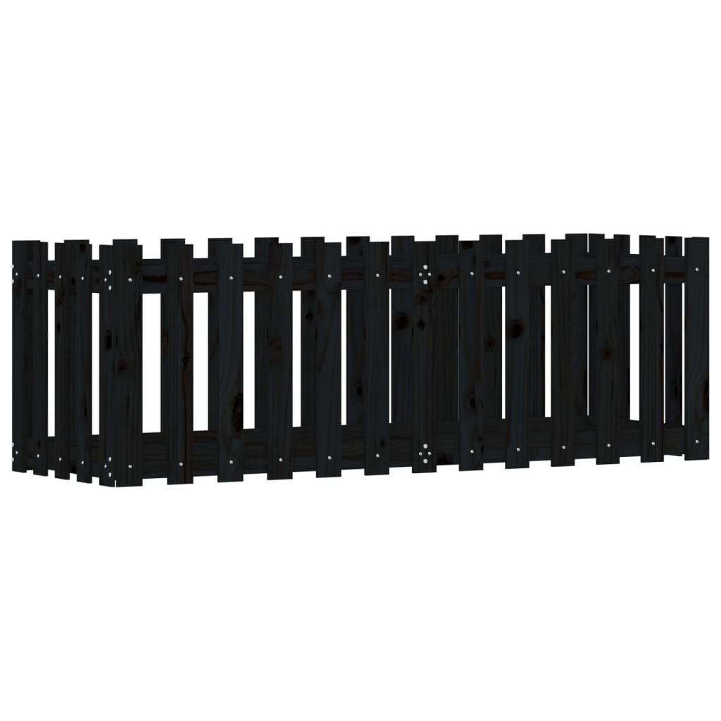 vidaXL Pat înălțat grădină design gard 150x50x50 cm lemn de pin tratat