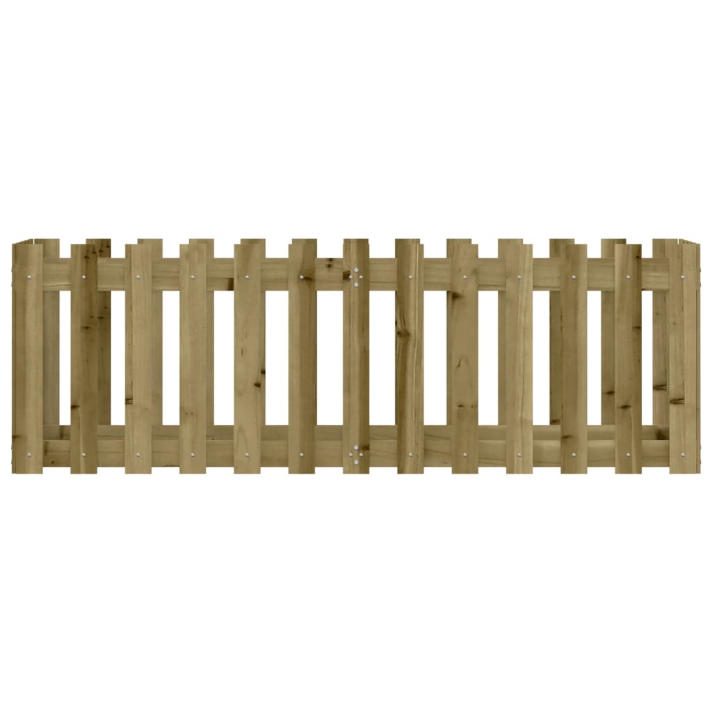 vidaXL Pat înălțat grădină design gard 150x50x50 cm lemn impregnat pin