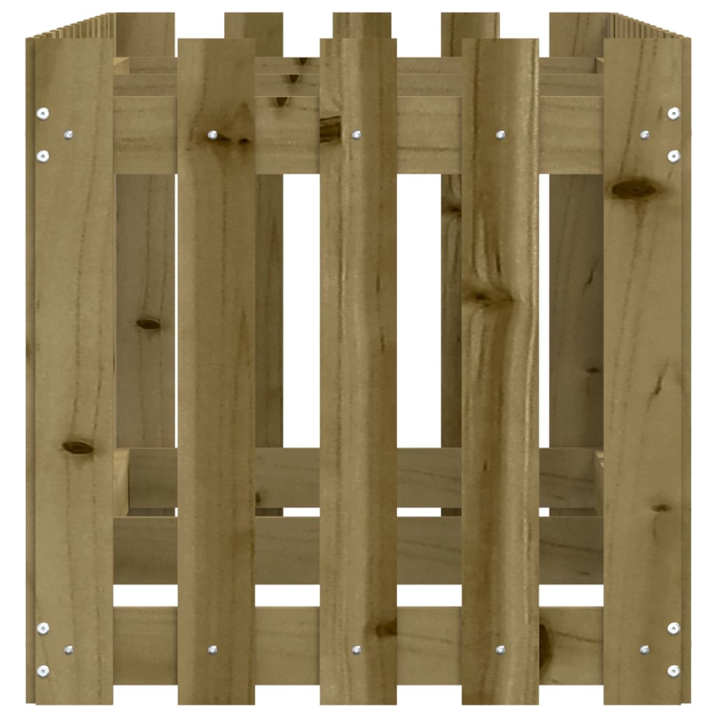 vidaXL Pat înălțat grădină design gard 150x50x50 cm lemn impregnat pin