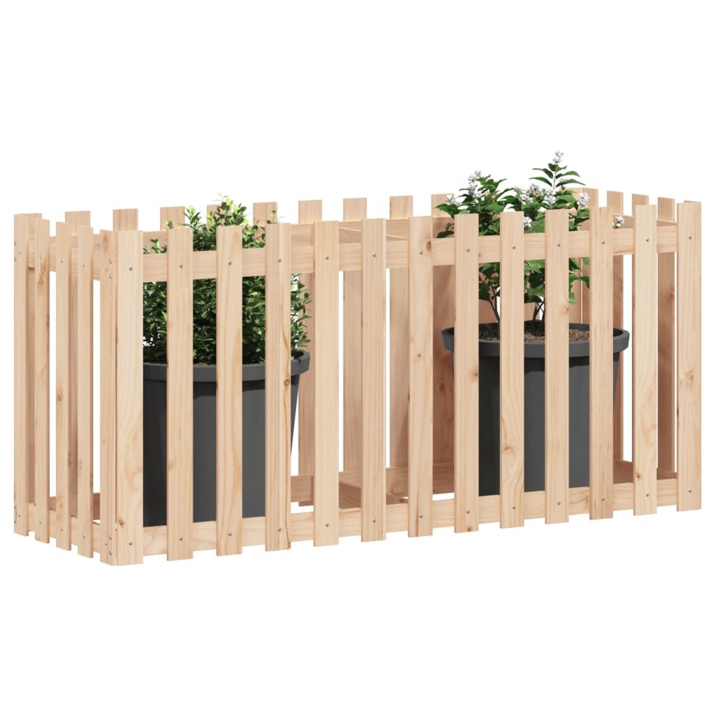 vidaXL Pat înălțat grădină design gard 150x50x70 cm lemn impregnat pin